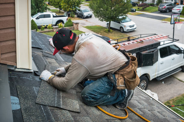 Professional Storm Damage Roof Repair technician working in Blanchard, LA